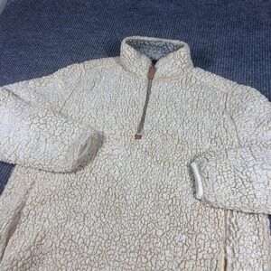 Nordic Fleece Pullover Women's L Cream Sherpa Quarter Zip Jacket Winter